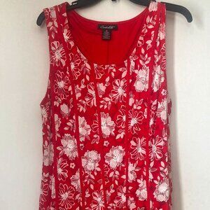 Candalite Women’s Lace Red Flower Dress Without Tag